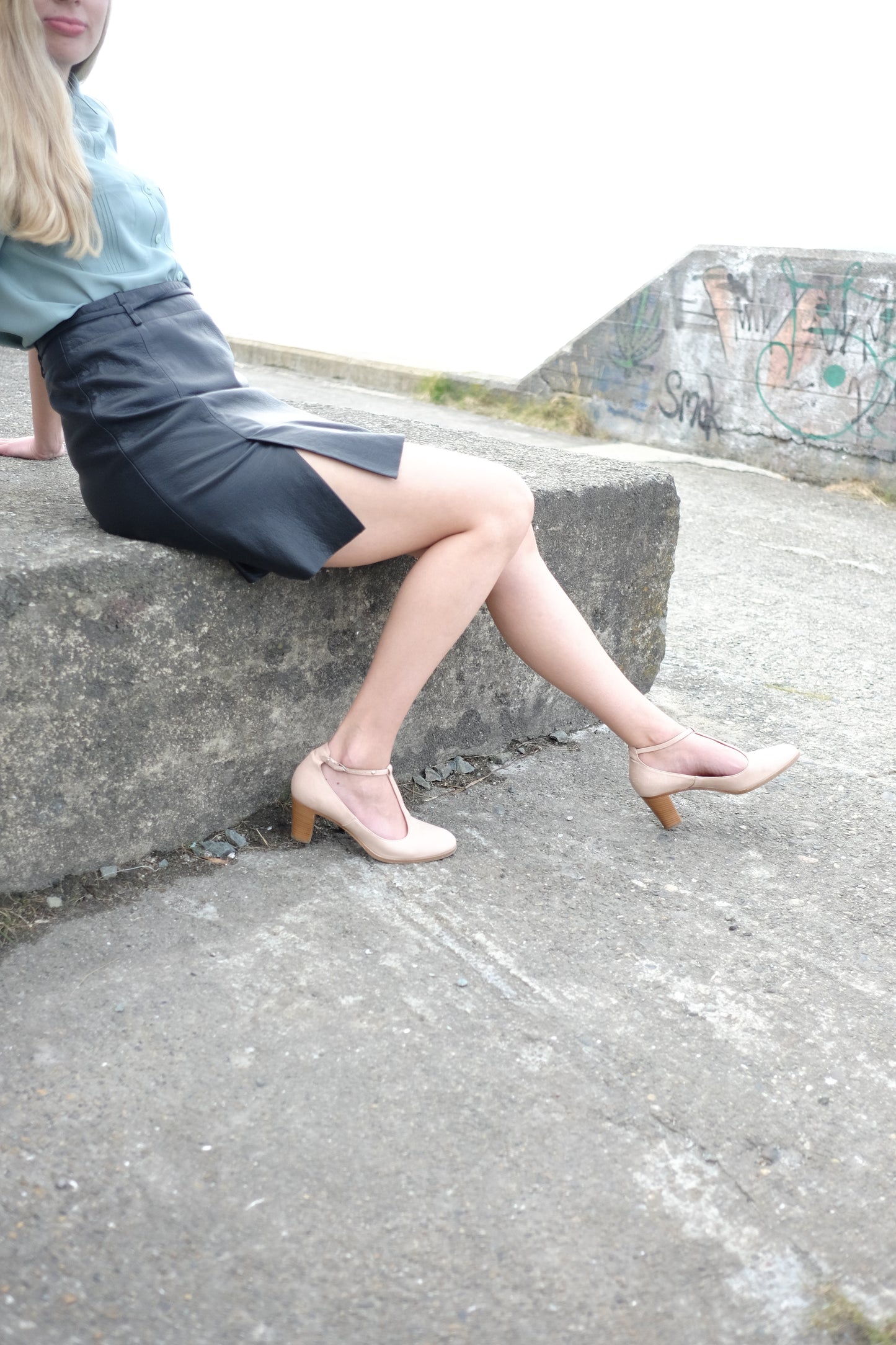 Mina deer leather skirt