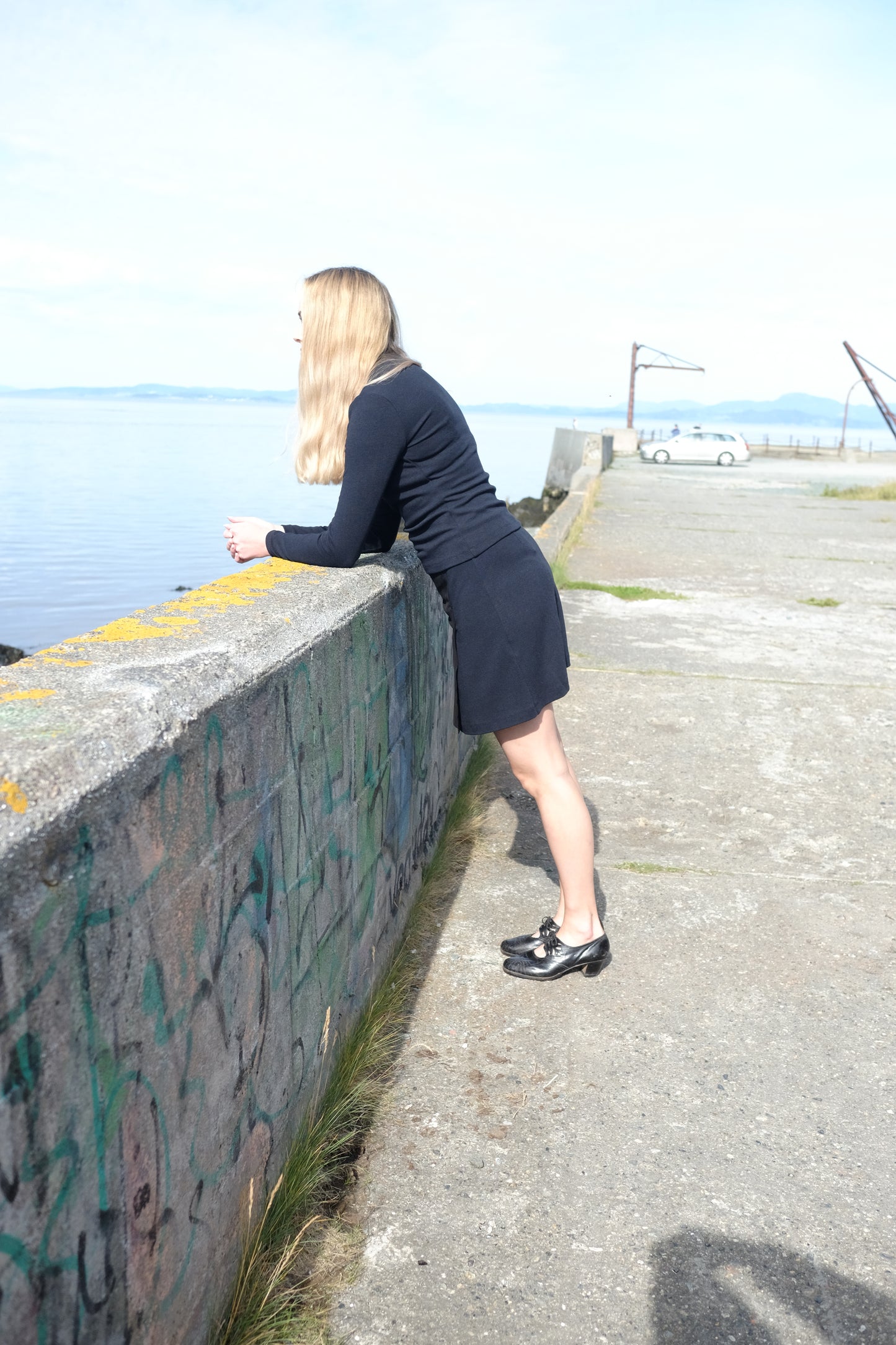 Mørck basic genser med silketrykk