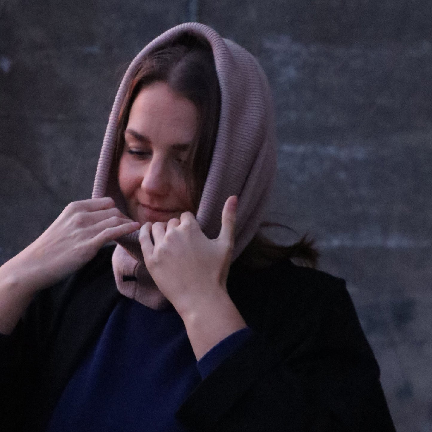 Tubeskjerf i myk ull - beige