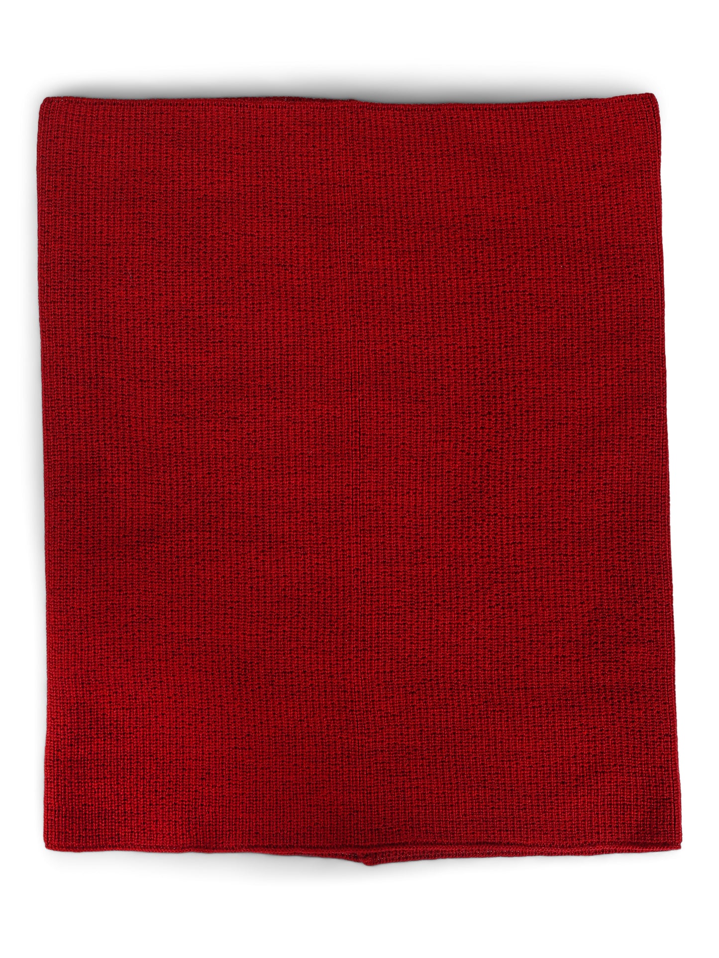 Tubehals i myk ull - vinrød