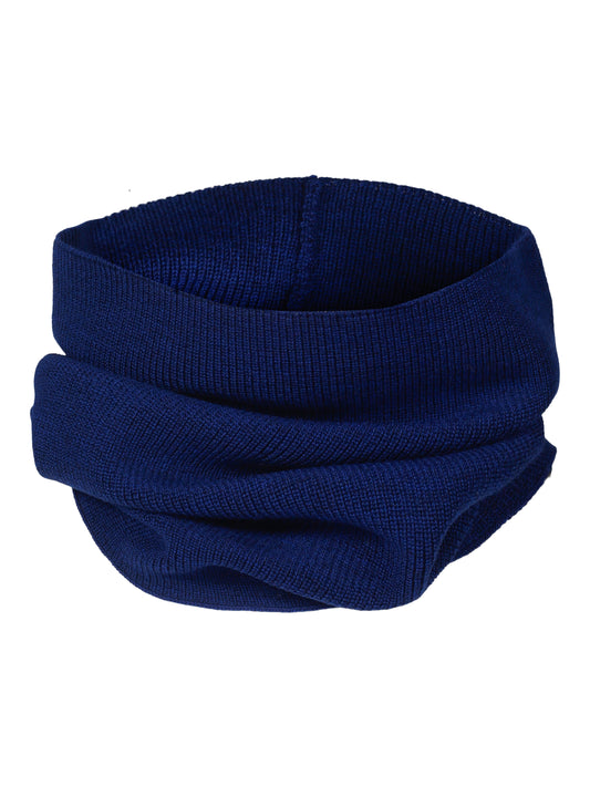 Tubehals i myk ull- kobolt blå